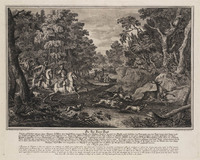 TvB G 4348
<br/>
Het jagen met overmacht
<br/>
<em>Ridinger, Johann Elias (1698-1767)</em>